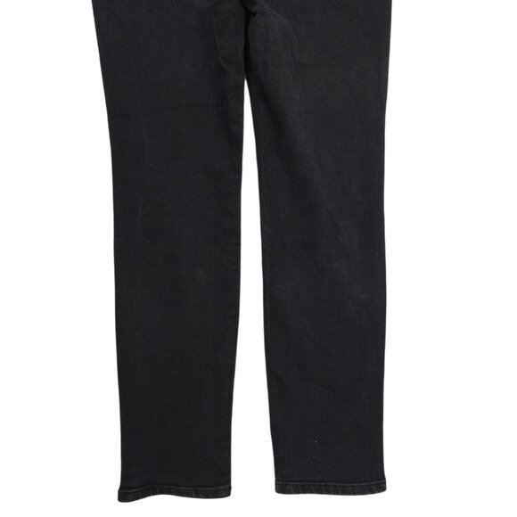 Loft Curvy Skinny Mid Rise Jeans Womens Size 28/6 Ankle Stretch Denim Black - Picture 12 of 15
